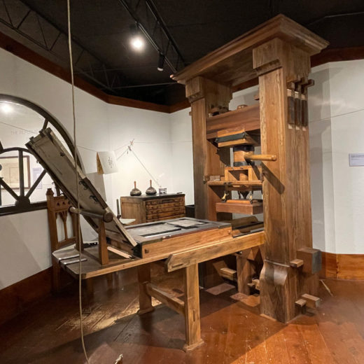 Collections of The Printing Museum  historic artifacts, vintage presses,  and more